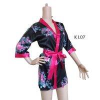 วัสดุคุณภาพ !! ชุดนอน KIMONO SEXY LINGERIE G-STRING BIKINI KL07 x1