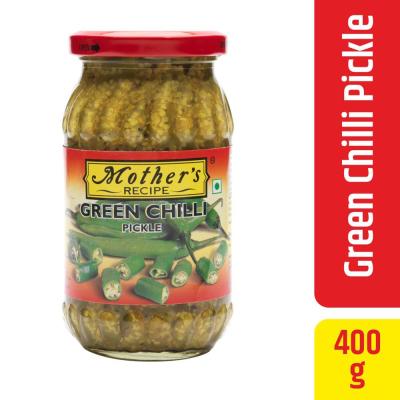 Green Chilli Pickle (Mothers Recipe )400g มาเธอร์ เรซิะพี พริกเขียวดอง 400 กรัม 🇮🇳