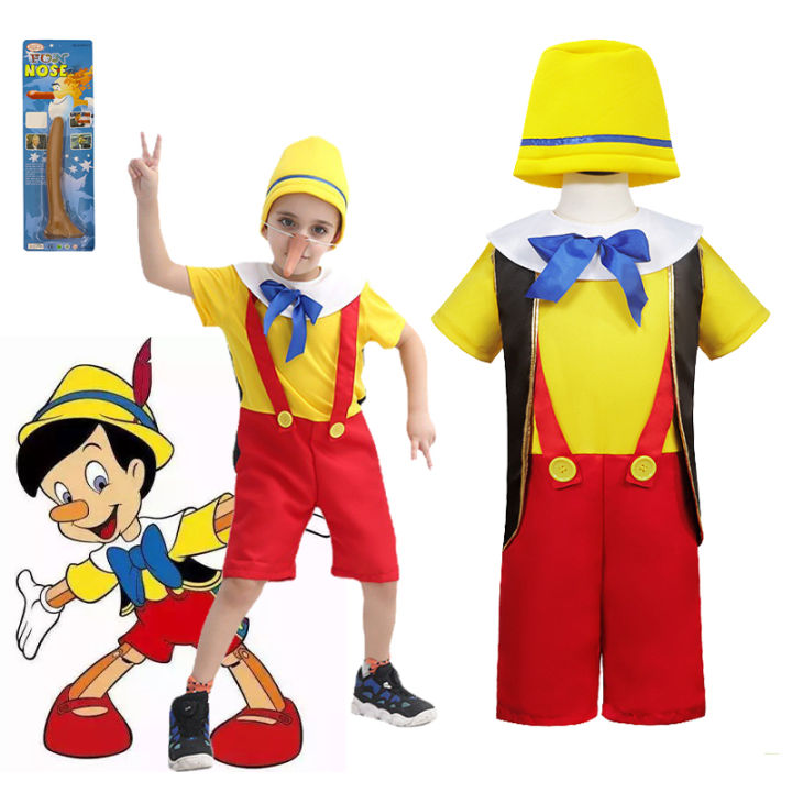 Pinocchio Costumes for Kids The Adventures of Pinocchio Cosplay Cartoon ...