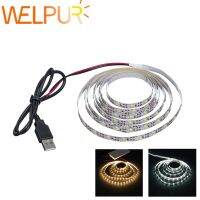 WELPUR battery 5V USB LED Strip 2835 DC LED Light Flexible 50CM 1M 2M 3M 5M white warm For Background Lighting Night light