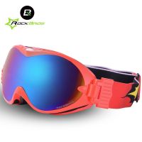 ROCKBROS Anti-Fog Ski Double Layers Skiing Glasses UV400 Snowboard Goggles PC Lens ski mask