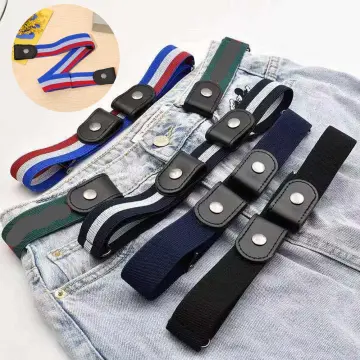No Buckle Invisible Stretch Belt Buckle-Free Elastic Belt for Women and Men  