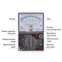 DE-960TR Range AC DC Pointer Type Analog Meter Multimeter Voltmeter Tester 16.5 * 14 * 5cm Multimeter 10V/50V/250V/1000V Electrical Trade Tools  Teste