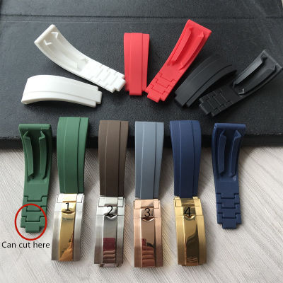 20mm nature Rubber Silicone Watch band Buckle Watchband for role strap Daytona Submariner DEEPSEA GMT SEAMARSTER OYSTERFLEX