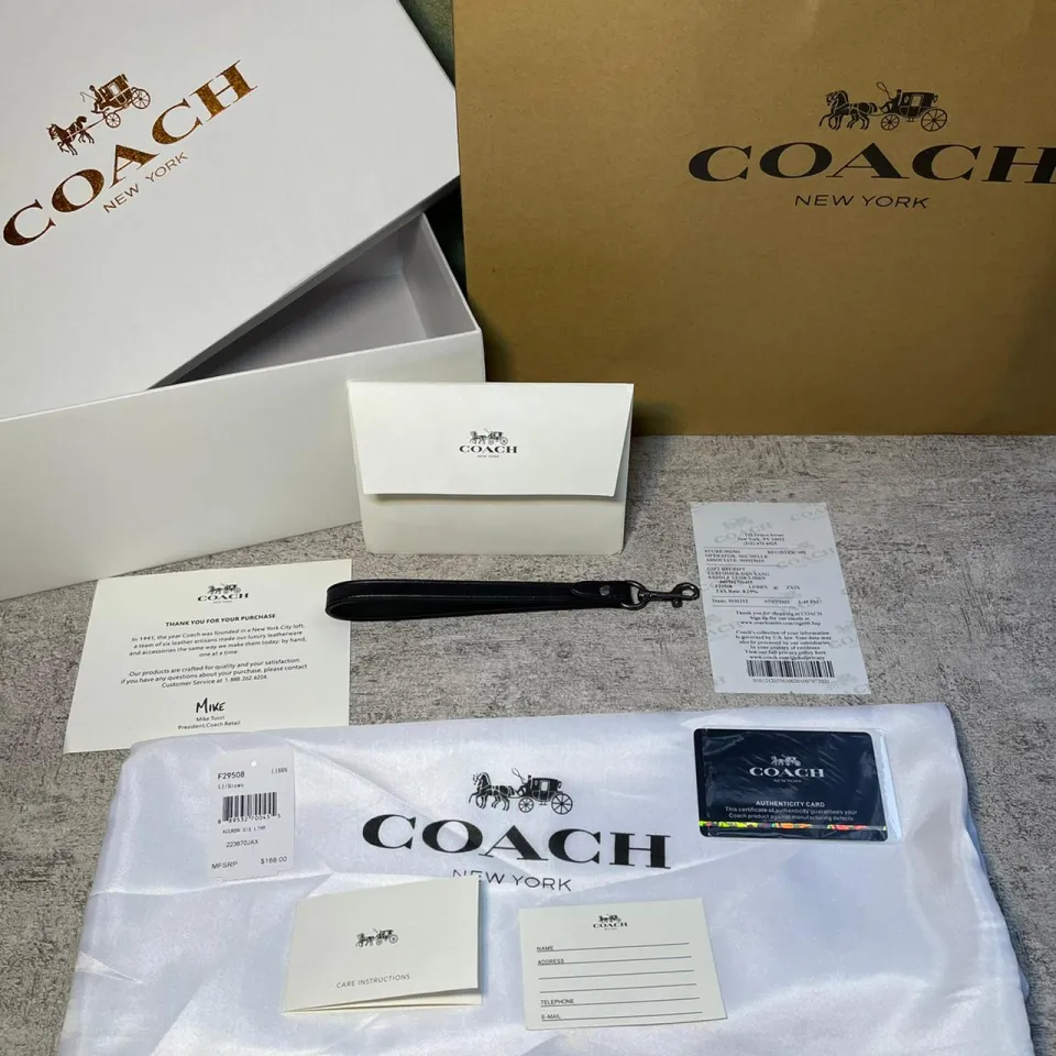 Clutch COACH 100% ORIGINAL / Clutch Pria Handbag Kulit Tas Tangan COACH