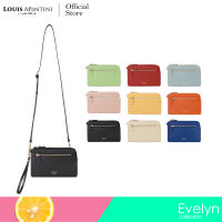 Louis Montini (Evelyn Collection) กระเป๋าคลัชผู้หญิง หนังแท้ กระเป๋าคล้องแขน หนังวัวซาเฟียโน่ กระเป๋าสะพายข้างใบเล็กสำหรับผู้หญิง - TML21