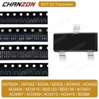 SOT23 P N-Channel Mosfet 2N7002 2N7002K Bss138 8205A Ao3400 Ao3401 Bss84 Ao3407 Ao3416 Bss123 Ao3402 8205S Smd Mark Transistor