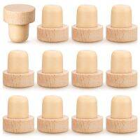 Wine Bottle Corks T Shaped Cork Plugs for Wine Cork Wine Stopper Reusable Wine Corks Wooden and Rubber (12 Pieces)