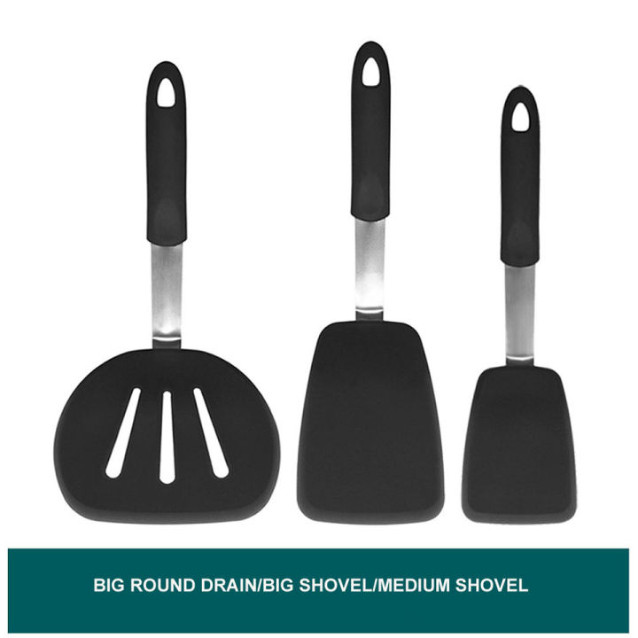 silicone-turner-spatula-set-600f-heat-resistant-creative-crooked-cooking-utensil-set-eggs-pancakes-fish-nonstick-cookware