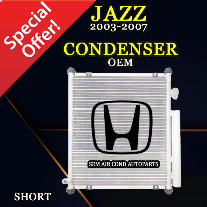HONDA JAZZ 2003-2007 YEAR OEM TAIWAN NEW SHORT CONDENSER/ KONDENSER ...
