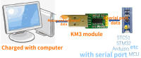 KM3 Analog Keyboard and Mouse Hardware Serial Port HID to USB Keyboard and Mouse Box Free Drive CH552G Module