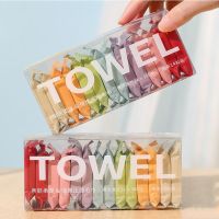 14Pcs Compressed Towel Travel Disposable Face Towel Cleaning Quick Drying Towel Pure Cotton Non-Woven Fabric Wipes Makeup Towel