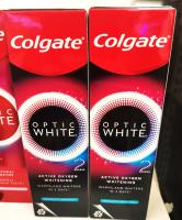 Colgate Optic White O2 Aromatic 85g. ยาสีฟันคอลเกต อ๊อพติคไวท์ โอทู พร้อมส่ง!