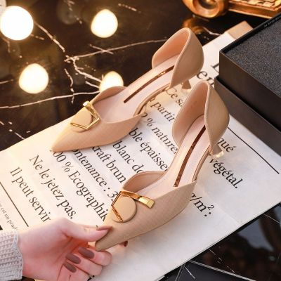 Lady Pumps 2020 Spring New All-Match Internet Celebrity Pointed High Heel Womens Stiletto Heel 5cm Student Sandals Fair