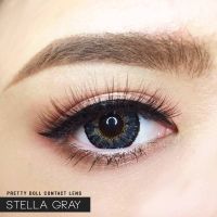 Stella Gray Pretty Doll บิ๊กอาย สีเทา เทา ทรีโทน สายฝอ คอนแทคเลนส์ Bigeyes Contact Lens ค่าสายตา สายตาปกติ สายตาสั้น