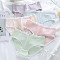 [COD] womens pure crotch girls mid-waist student triangle ladies breathable and comfortable autumn new underwear