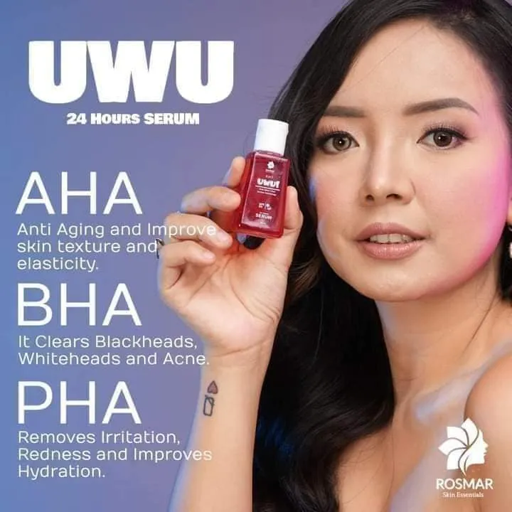 Rosmar UWU 3 in 1 AHA BHA PHA Serum with SPF 60 | Lazada PH