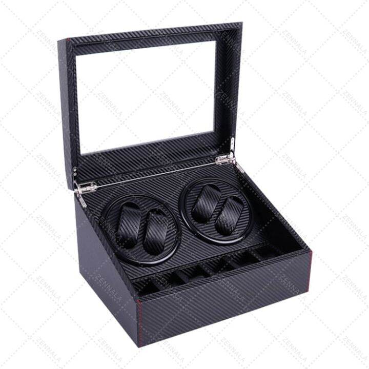 watch-winder-4-เรือน-กล่องหมุนนาฬิกา-เก็บนาฬิกา-ตู้เก็บนาฬิกา-auto-watch-box-ที่เก็บนาฬิกา-ล็อตใหม่ล่าสุด