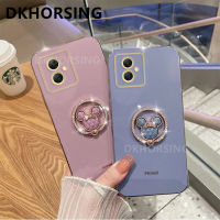 DKHORSING กล้องเคสโทรศัพท์รูปการ์ตูนชุบแบบใหม่ Samsung กาแลคซี A05 A05S M34 5G S23 FE รูปแบบน่ารักปกป้อง A05s Samsung ปลอกอ่อนด้วยแหวนที่วาง