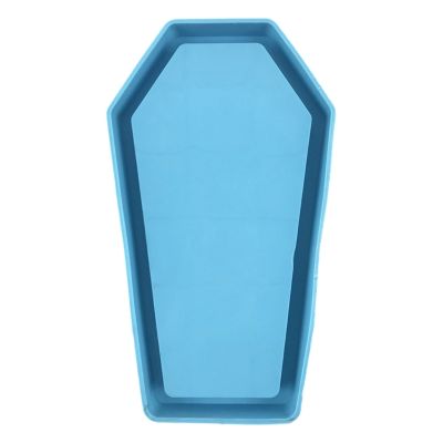 Halloween Coffin Storage Box Epoxy Resin Mold Tray Serving Plate Board Silicone Mould DIY Crafts Jewelry Holder Decorations Cas