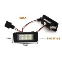 【CW】2PCS Car Canbus Error Free LED License Light 12V For Audi A1 A4 B8 4D 5D A5 S5 2D 5D A6 S6 For VW Golf Passat Led Number lamp