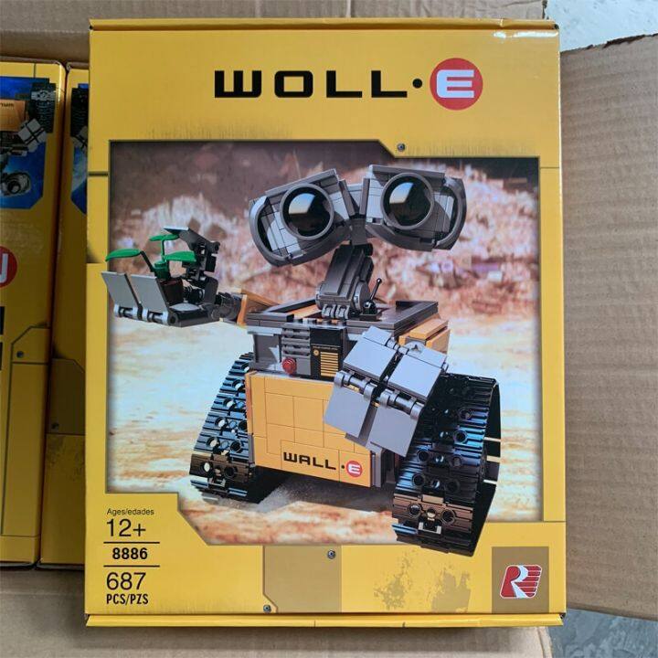 ชุดตัวต่อ-wall-e-no-8886-จำนวน-687-pcs-หุ่นยนต์ชุดของเล่นในตำนานของใครหลายคน-ที่น่าเก็บสะสม