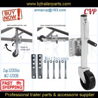 CVP Quality Jockey Wheel Trailer Jack Single Wheel MJ-1200B Travel 10 Inch RV Parking Legs Stabilizer Camper Caravan Accessories