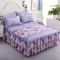 3Pcs Bed Linen Cotton Sheet with Pillowcases Mattress Covers Skirt 2 Seater Bedspread Couple Bed Quilt Bedding Set Size Bedsheet