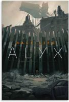 Au ครึ่งชีวิต Alyx โปสเตอร์ภาพตกแต่งศิลปะบนผืนผ้าใบสำหรับติดกำแพงห้องนั่งเล่นโปสเตอร์ภาพวาดตกแต่งห้องนอน24x36inch60x90cm