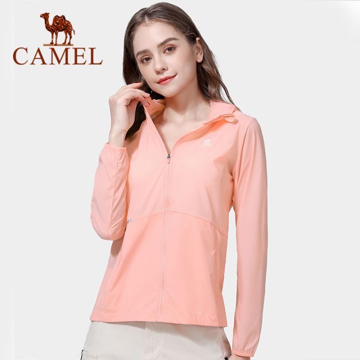 camel-เสื้อแจ็กเก็ตแขนยาว-มีฮู้ด-ป้องกันแสงแดด-ระบายอากาศ-สําหรับผู้หญิง