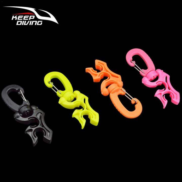 Scuba Diving Lanyard With Stainless Steel Hook - 360° Swivel, Handwoven Cord For Gear Attachment