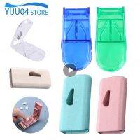 Pill Storage Box Medicine Tablet Cutter Case Splitter Drugs Divide Compartment Storage Box Health Care Household Storage Case Medicine  First Aid Stor