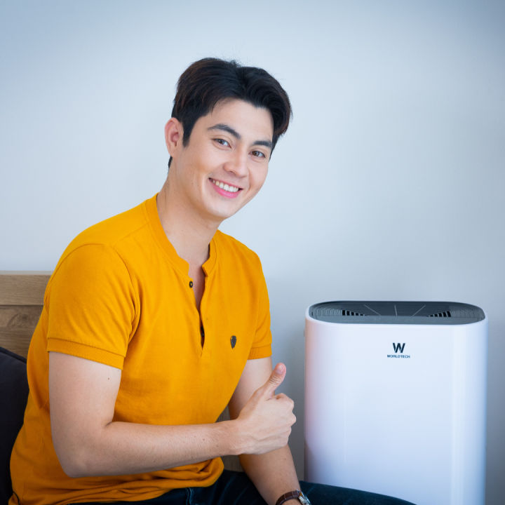 Worldtech เครื่องฟอกอากาศ Air Purifier รุ่น Wt-P50 สำหรับพื้นที่ 40-55 ตรม.  เครื่องกรองอากาศ ฟังก์ชั่นภาษาไทย มีจอแสดงผล Led ระบบสัมผัส Hepa กรองฝุ่น  กลิ่น | Lazada.Co.Th