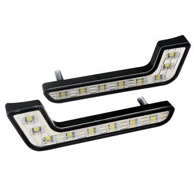 【hot】❖﹍❄  2Pcs/Set Car DRL L-Type Fog Lamp With On/Off Function Daylight