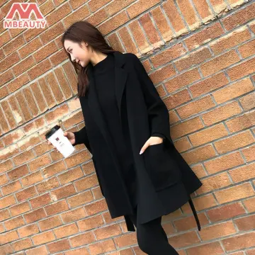 Thin black cheap coat womens