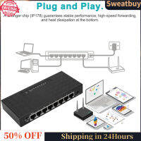 【New-store】 【Free shipping】 8พอร์ต Ethernet Adapter VLAN Hub Gigabit Desktop Switch อะแดปเตอร์เครือข่าย EU U.S. ระเบียบ