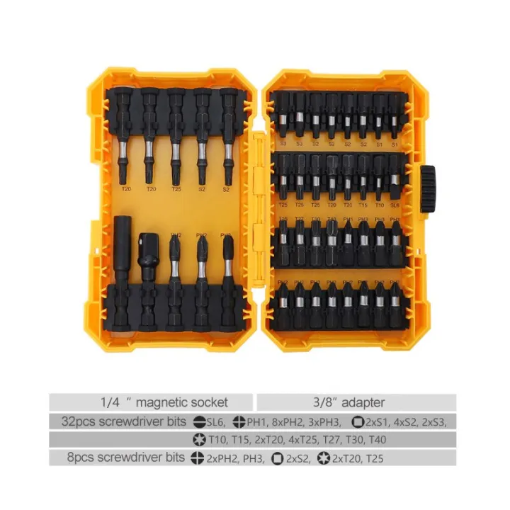 electric-impact-screwdriver-bit-set-1-4-phillips-square-torx-screw-drive-tips-for-drill-home-magnetic-cross-batch-head-screw-nut-drivers