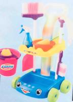 Worktoys ของเล่นเด็ก ชุดทำความสะอาด  มีเสียงเพลง มีไฟ  ใช้ถ่าน Magical cleaner สำหรับเด็ก พร้อมอุปกรณ์ สีฟ้า