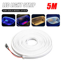 5M รถ Frunk LED Light Strip สำหรับ Tesla รุ่น3 Ysx ด้านหน้าด้านหลัง LED Strip Light ยืดหยุ่นกันน้ำอุปกรณ์ตกแต่งภายใน