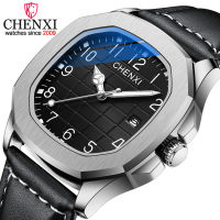 CHENXI New Mens Watches Luxury Waterproof Clock Date Sport Quartz Watch Men Leather Luminous Wrist Watch Relogio Masculino