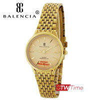 BALENCIA Fashion Wacth นาฬิกาข้อมือผู้หญิง สแตนเลสแท้ รุ่น W-2281-L-G (สีทอง)