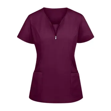 ANNO Long Sleeves Medical Scrubs Jacket Pretty Outfit Unisex Nurse