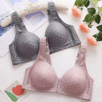 ชุดชั้นในแบบบางของ Pihu-1Women พร้อมปุ่มด้านหน้า Anti-Sag Pull-Up Cover โดยไม่ต้อง Underwire Drop Shippingd48-58