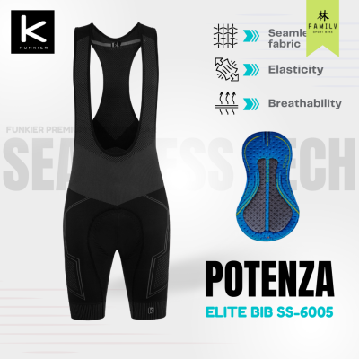 [ผ่อน 0%]เอี้ยมขาสั้น Funkier Potenza Elite Bib Seamless F-14 PAD SS-6005