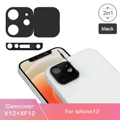 2in1 Pack Phone WebCam Cover Front and Back Camera Lens Privacy Protector เหมาะสำหรับใส่หรือไม่มีเคสสำหรับ iPhone 12-iewo9238