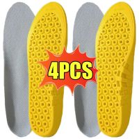 【YF】 2Pcs Soft Latex Memory Foam Insoles Women Shock-Absorbing Cushion Inserts Men Orthopedic Feet Care Sports Support Shoe Pads