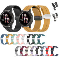 สายรัดข้อมือแม่เหล็กซิลิโคนขนาด22มม. เหมาะสำหรับ Garmin Vivoactive 4/Venu 2/Venu 3 /Forerunner 255 255ดนตรี/Forerunner 265สร้อยข้อมือนาฬิกาอัจฉริยะเล่นเพลง265