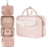 【cw】New PU Leather Makeup Bag Large Capacity Travel Tote Waterproof Cosmetic Bag Toiletries Storage Bags Ladies Beauty Bag Organizer