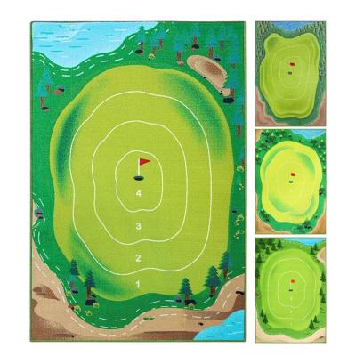 Golf Hitting Mats Golf Swing Training Pad 47x70in Golf Yard Game Mat Practice Grass Mat With 6 Stakes And 16 Golf Balls Beginner eco friendly