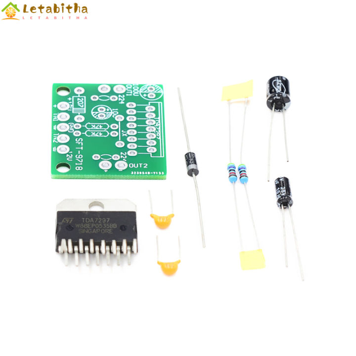 letabitha-fast-tda7297เครื่องขยายเสียง-dc-12v-เครื่องขยายเสียงดิจิตอลเครื่องขยายเสียง2-0ชุด2-channel-diy-เสียงเครื่องขยายเสียง-board